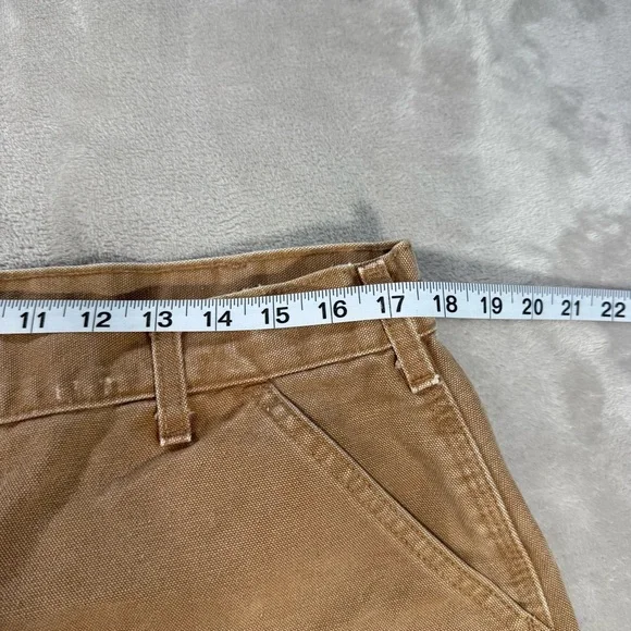 Vintage Carhartt B11 Brn Canvas Carpenter Pants Men's Sz 36x32 USA Made - Picture 8 of 11
